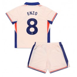 Chelsea Enzo Fernandez #8 Uit tenue Kids 2024-25 Korte Mouw (+ Korte broeken)